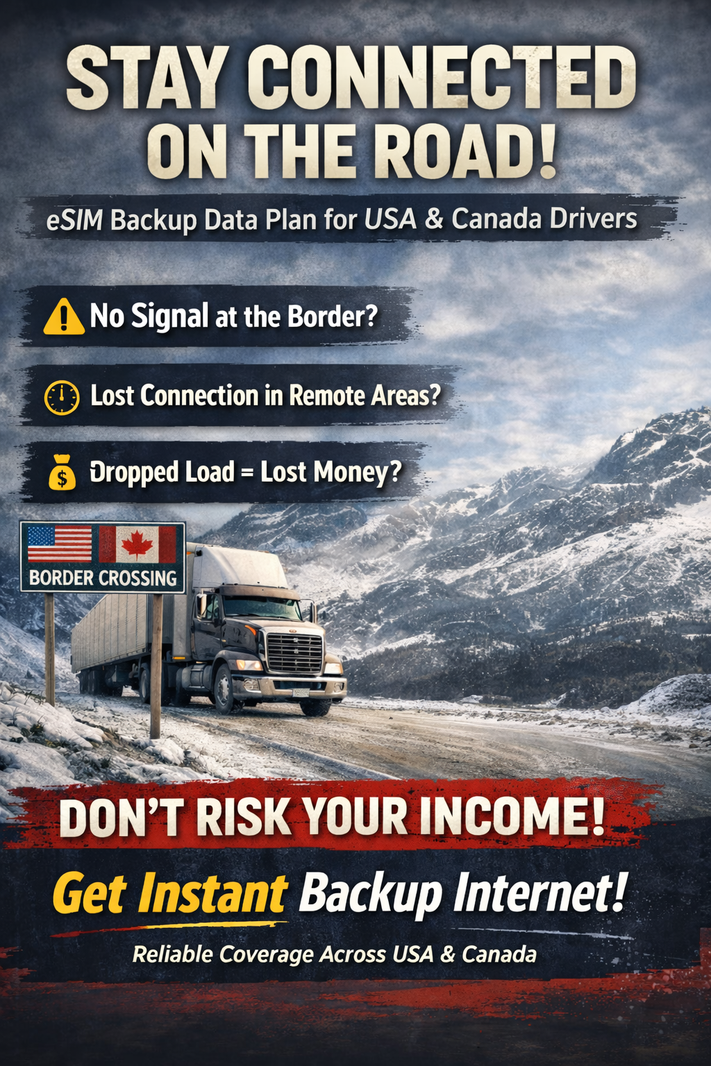 North America Driver eSIM – 30GB High-Speed Data - Trilateral Navigator(30Days)